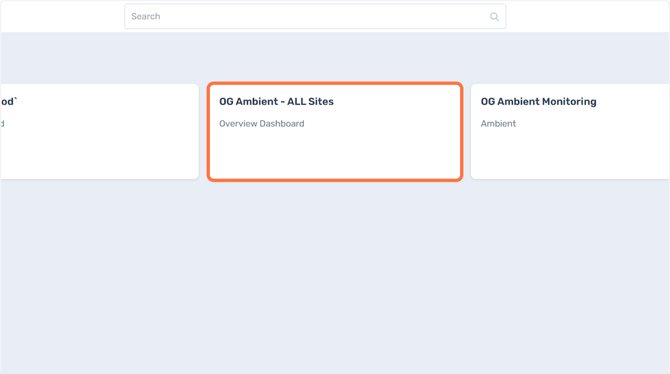 Click on Dashboard needing updated…